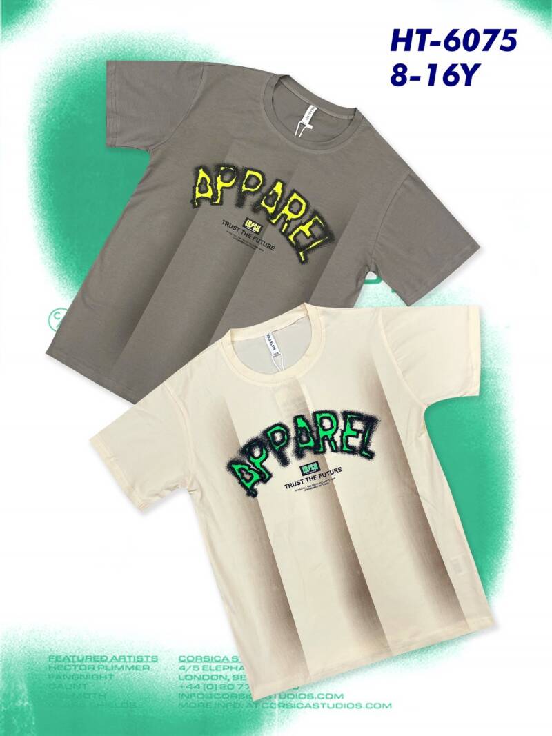 Bluzka chłopięce. Roz 8-16. 1 Kolor Paczka 5 szt. 1